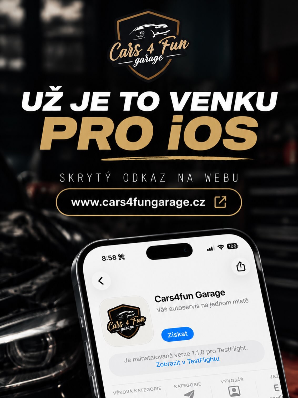 Cars4fun Garage — fotografie z 24. 9. 2026